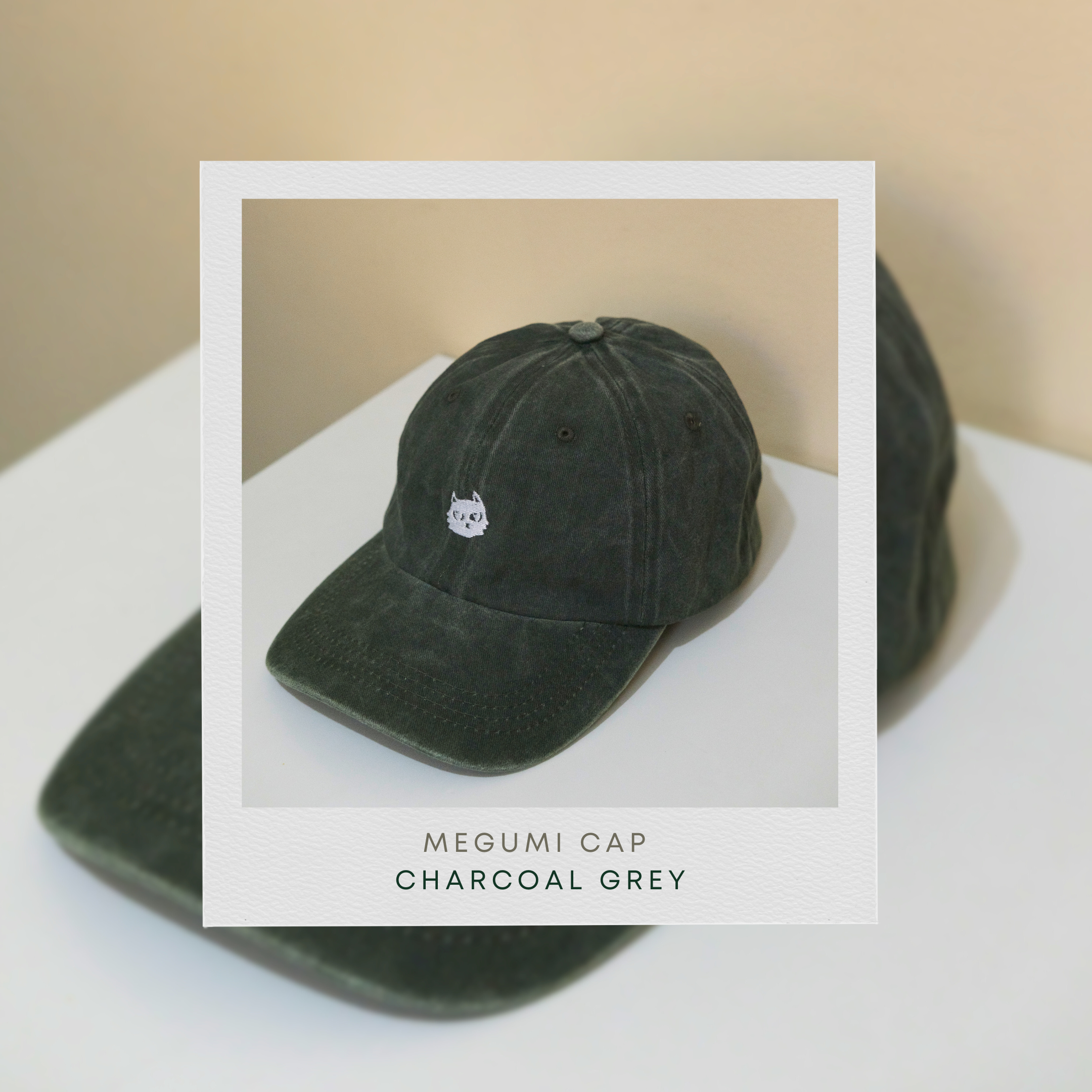 Megumi Cap – Charcoal Grey