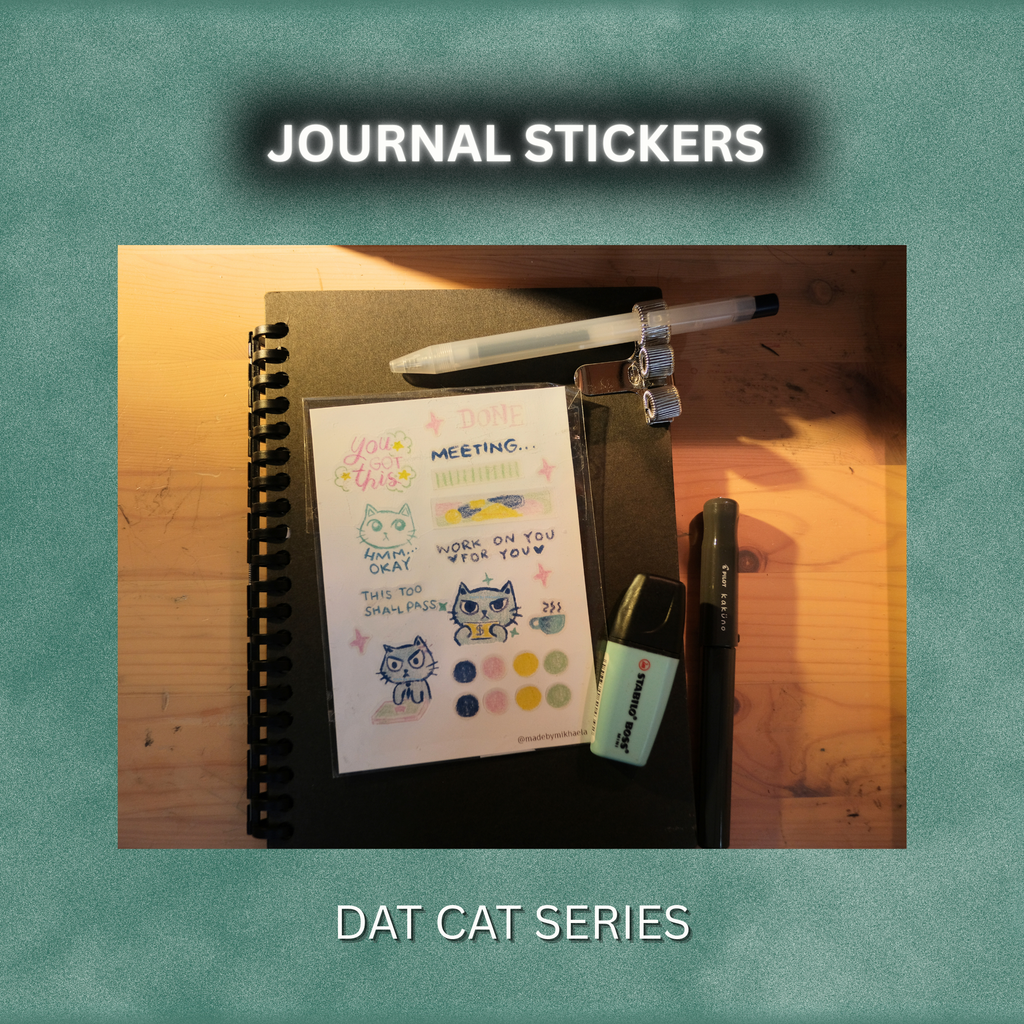 DAT CAT Journal stickers