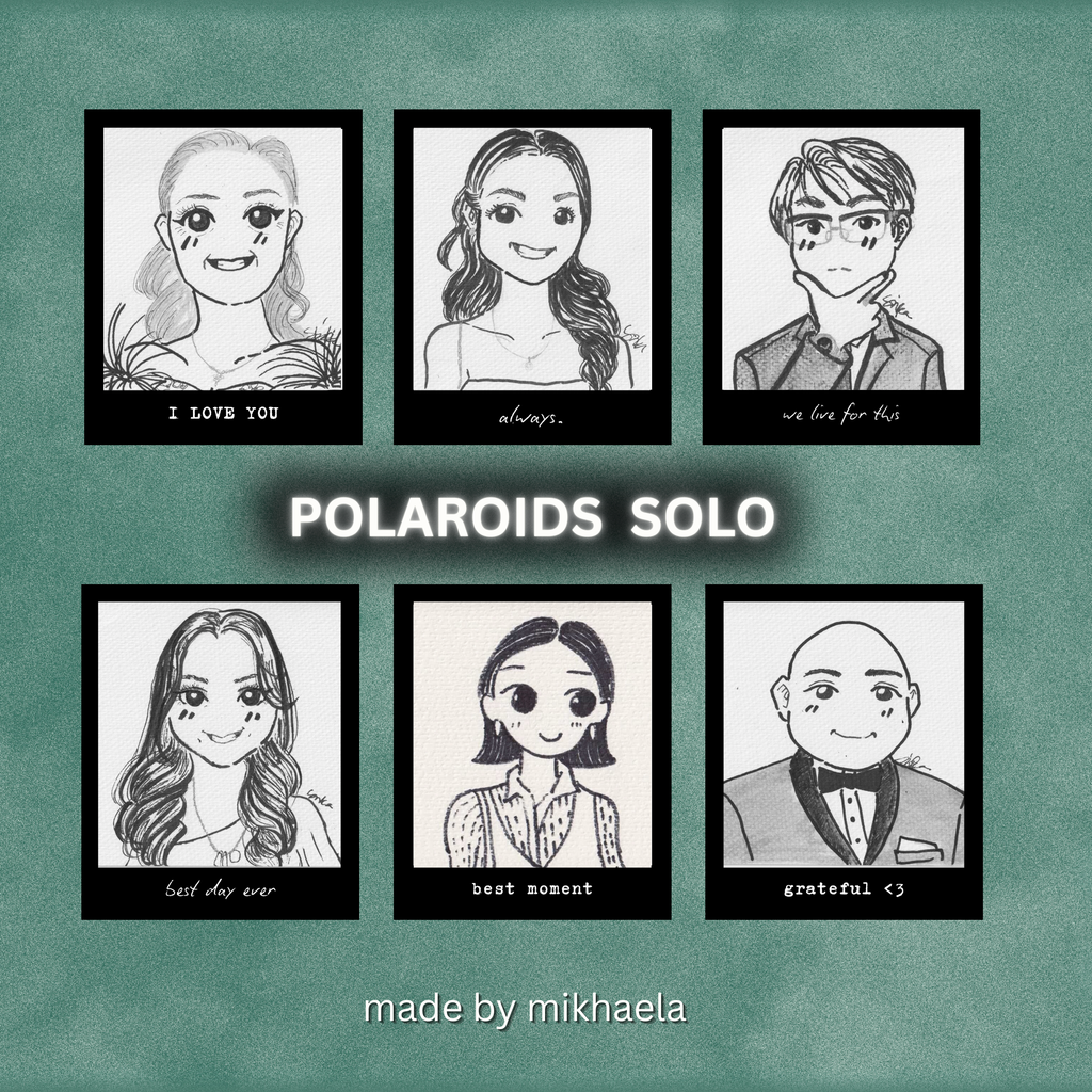 Hand Illustrated Portraits Polaroid: Custom Art Keepsakes - SOLO