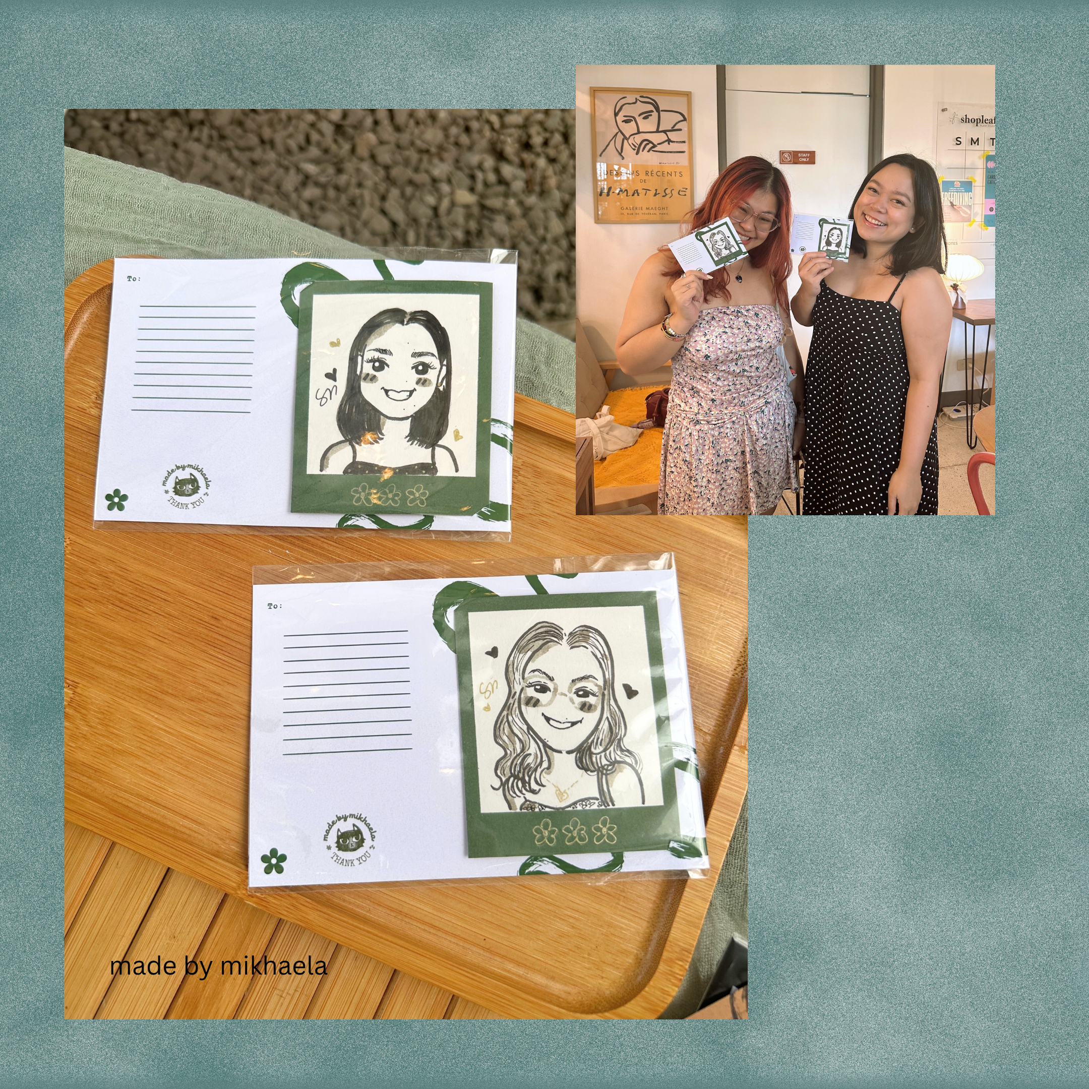 Hand Illustrated Portraits Polaroid: Custom Art Keepsakes - SOLO