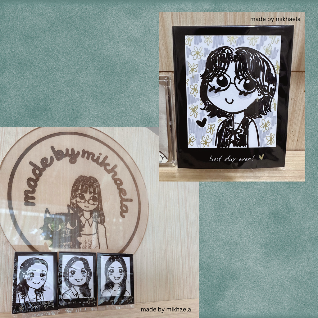 Hand Illustrated Portraits Polaroid: Custom Art Keepsakes - SOLO