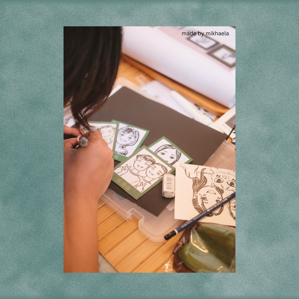 Hand Illustrated Portraits Polaroid: Custom Art Keepsakes - SOLO